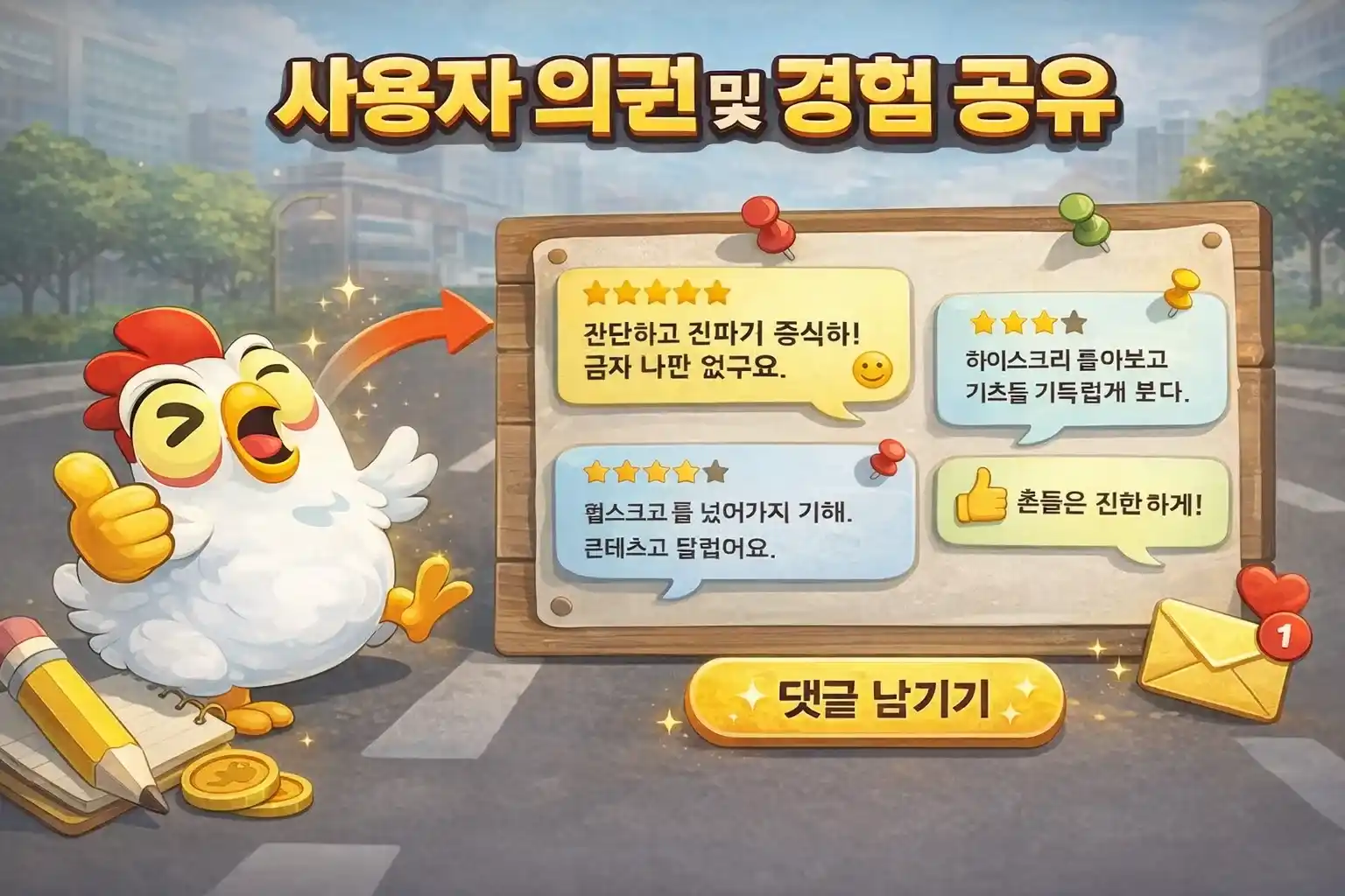 사용자 의견 및 경험 공유